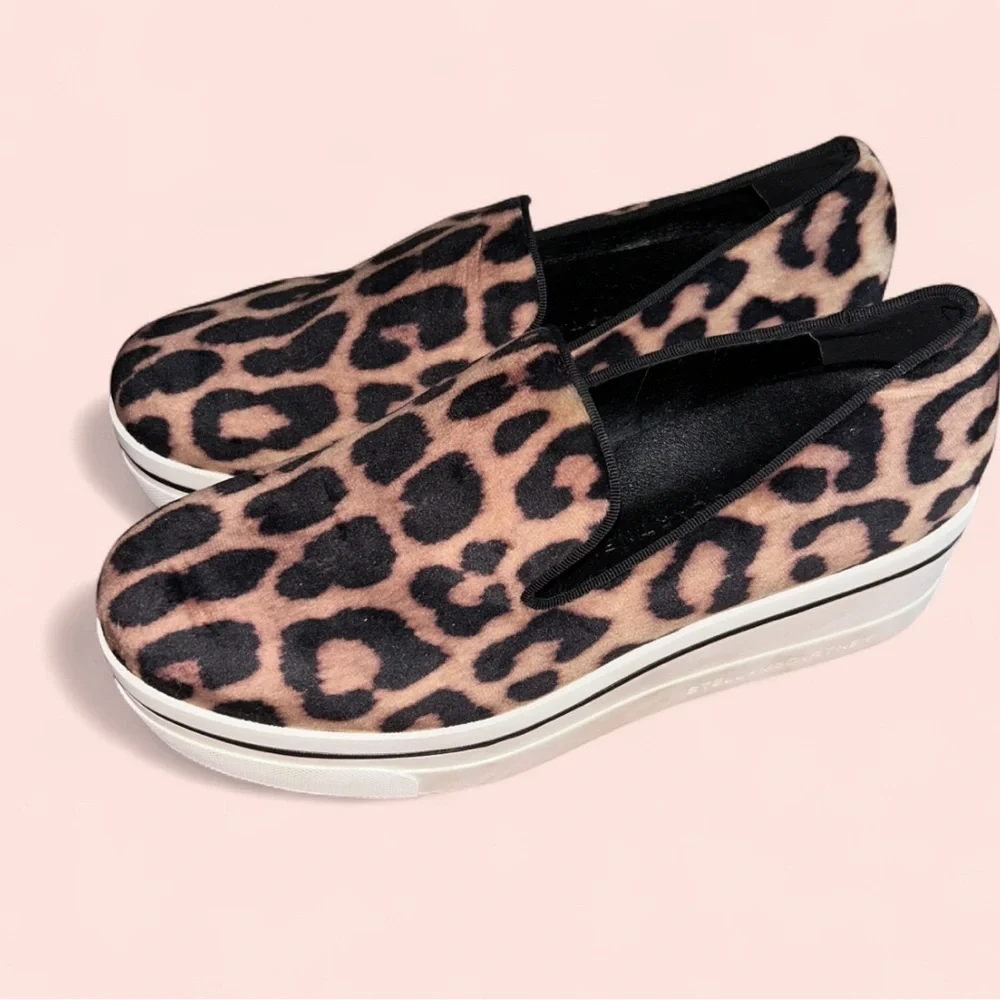 Stella McCartney Brown and Black Sneakers Slip-On Style